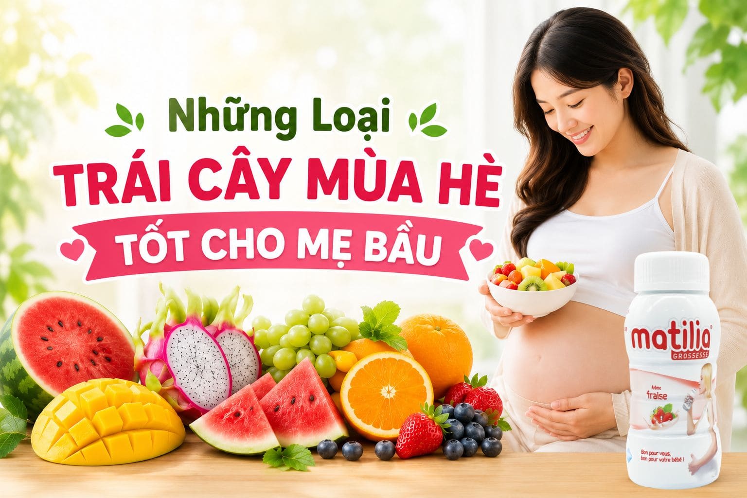 Những loại trái cây mùa hè tốt cho mẹ bầu giúp thai nhi phát triển khỏe mạnh
