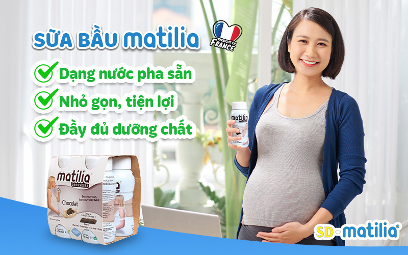 Sữa bầu Matilia Grossesse - Dinh dưỡng cho mẹ bầu đến từ Pháp