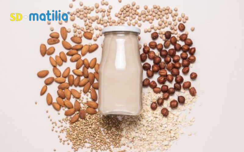 Các loại sữa hạt không đường cũng là một lựa chọn có thể thay thế cho sữa bầu