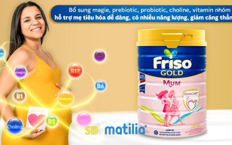 Friso Gold Mum cũng là một trong các loại sữa bầu được nhiều mẹ bầu tin dùng