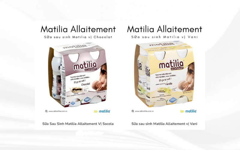 Uống sữa Matilia Allaitement giúp lợi sữa cho mẹ sau sinh