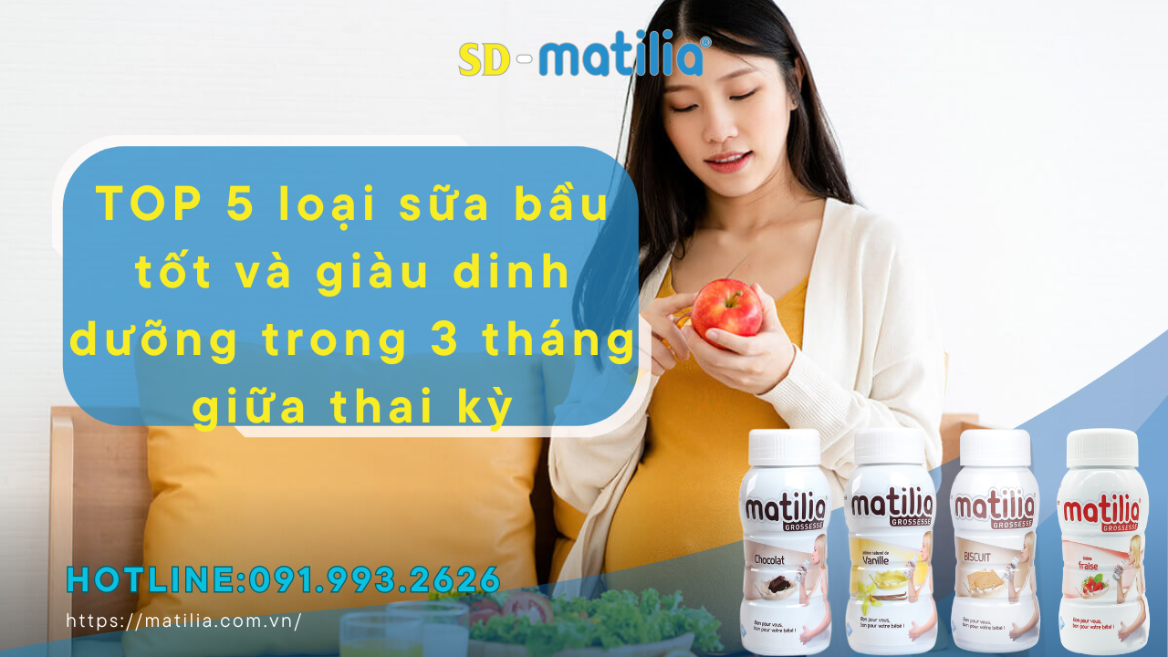 TOP 5 loại sữa bầu tốt và giàu dinh dưỡng trong 03 tháng giữa