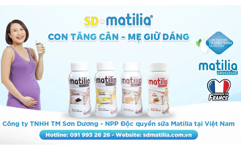 Công ty TNHH TM Sơn Dương là nhà phân phối độc quyền sữa bầu Matilia tại Việt Nam 