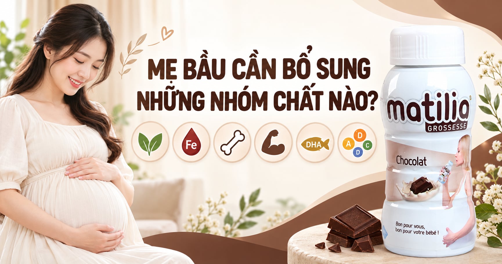 Mẹ bầu cần bổ sung những nhóm chất nào? Gợi ý dinh dưỡng quan trọng trong thai kỳ