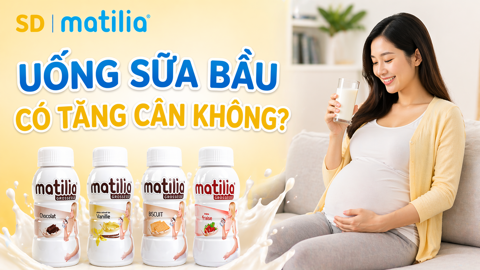 Uống sữa bầu có tăng cân không? Giải đáp chi tiết cho mẹ bầu