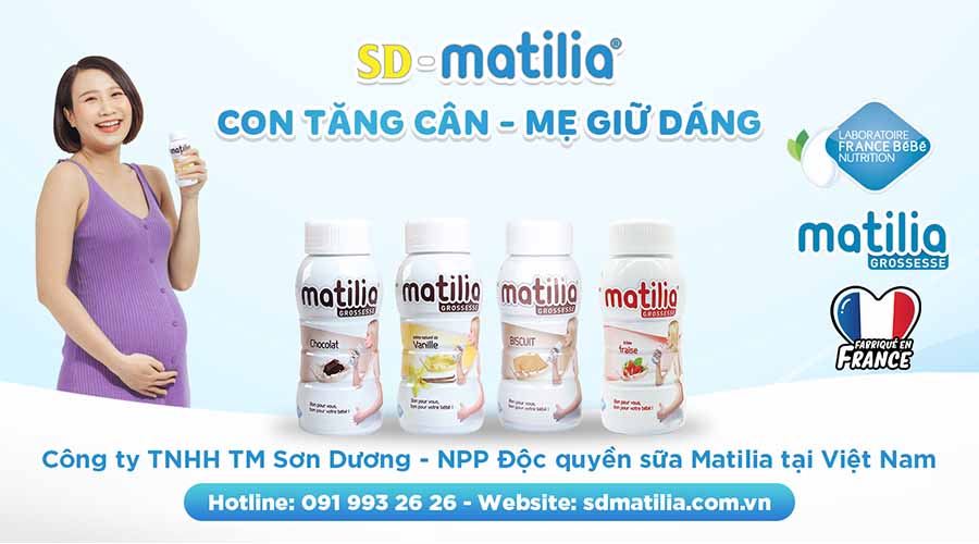 Sữa bầu thương hiệu Pháp Matilia