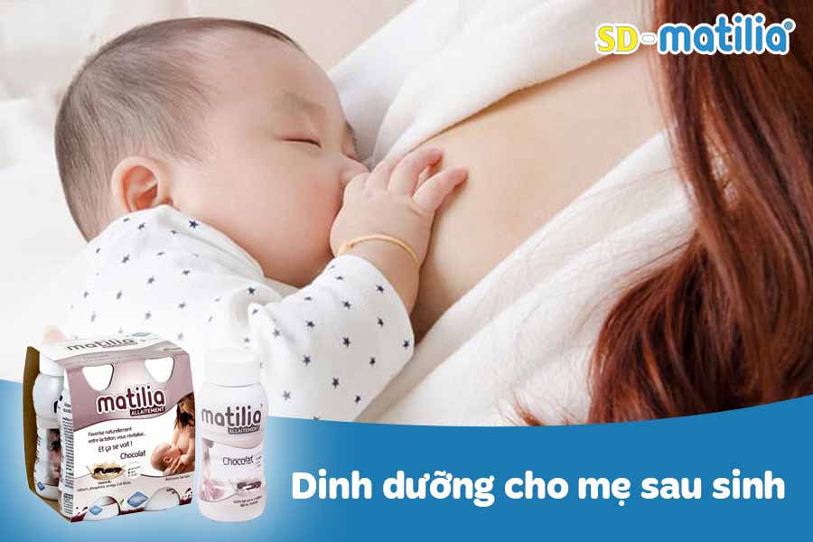 dinh dưỡng cho mẹ sau sinh cho con bú