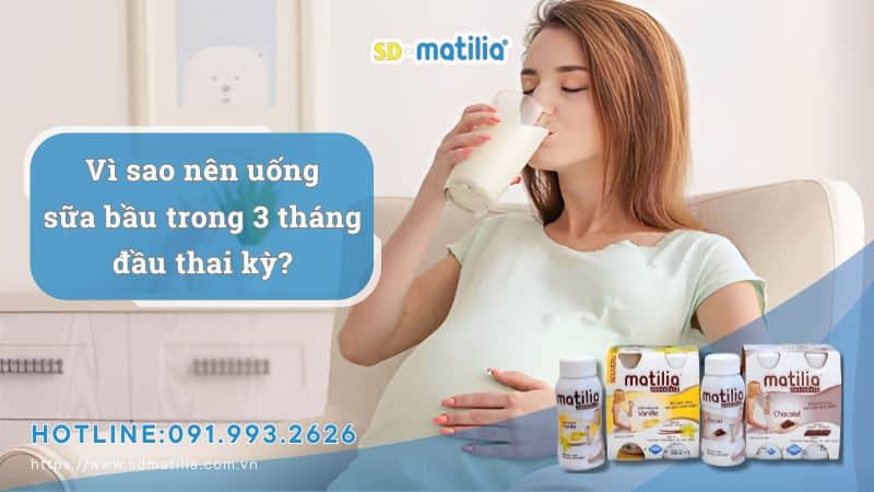 Dùng sữa bầu trong 3 tháng đầu thai kỳ