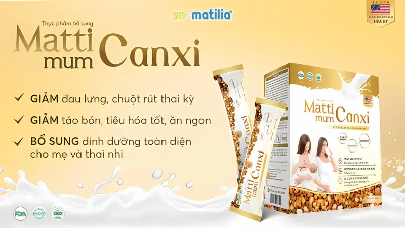 Sữa hạt sau sinh Matti Mum Canxi