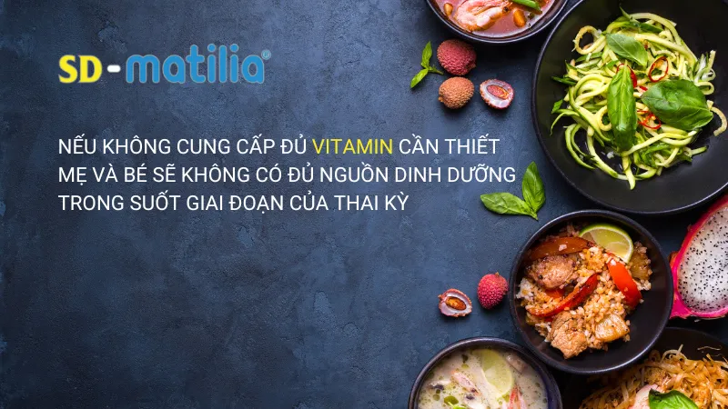 mẹ cần cung cấp đủ các dưỡng chât vitamin nhằm giúp cơ thể của mẹ và mẹ được phát triển tốt nhất