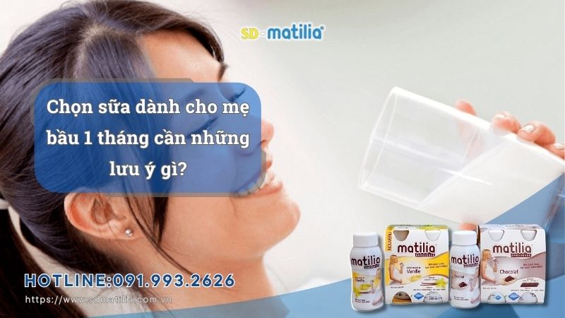 Chọn sữa dành cho mẹ bầu 1 tháng cần những lưu ý gì - 1