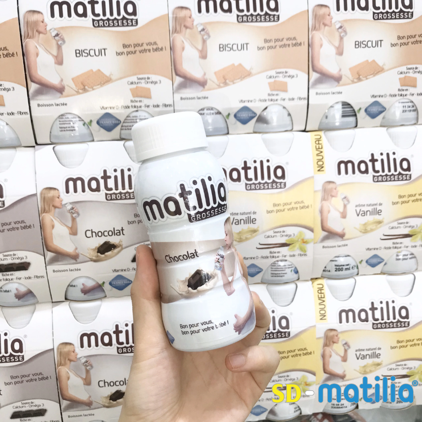 Sữa bầu Matilia Grossesse vị Chocolate được nhiều mẹ bầu có vị giác nhạy cảm ưa chuộng
