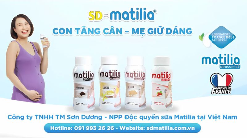 Sử dụng sữa bầu Matilia từ khi có dấu hiệu mang thai