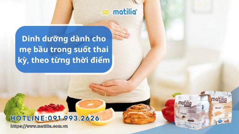 Dưỡng chất thai kỳ theo từng thời điểm