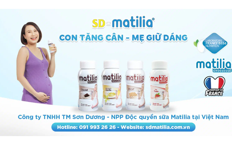 Lợi ích khi mua sữa Matilia chính hãng được phân phối bởi công ty Sơn Dương