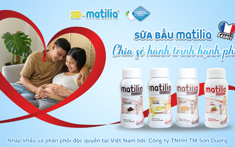 Sữa bầu Matilia tiện lợi, an toàn với nhiều hương vị thơm ngon, dễ uống