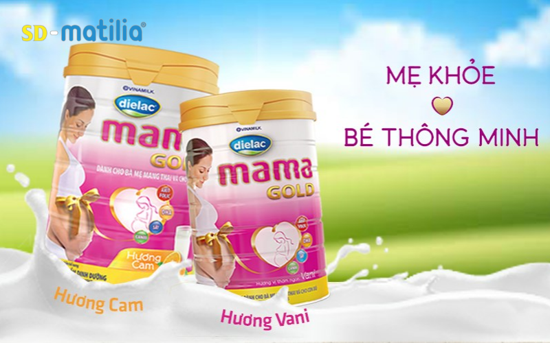 Dielac Mama Gold là thương hiệu sữa bầu nội địa có giá thành hợp lý
